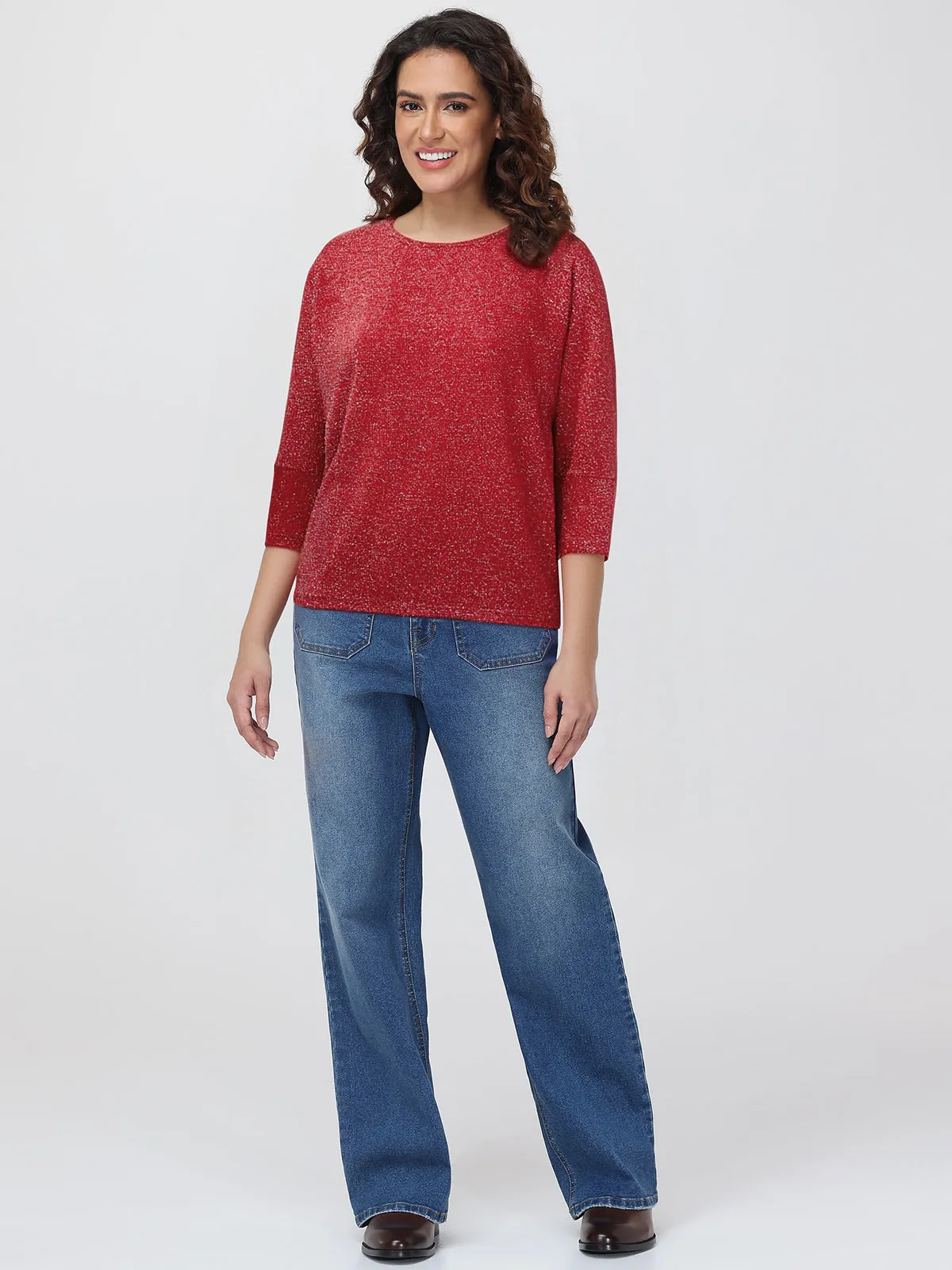 Lurex Dolman Sleeve Top sold by 89th & Madison product image thumbnail 4