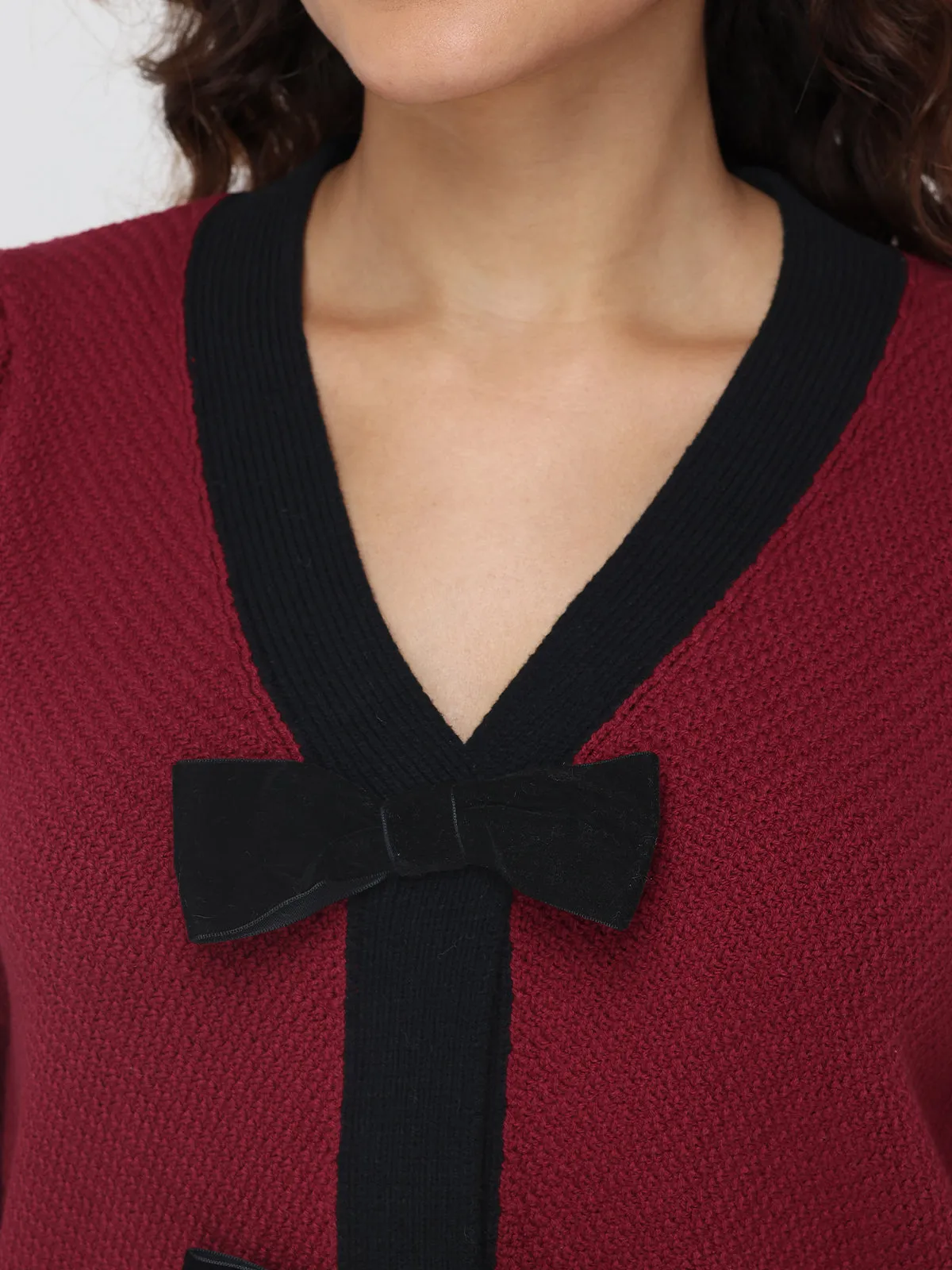 Bow Front Cardigan sold by 89th & Madison product image thumbnail 4