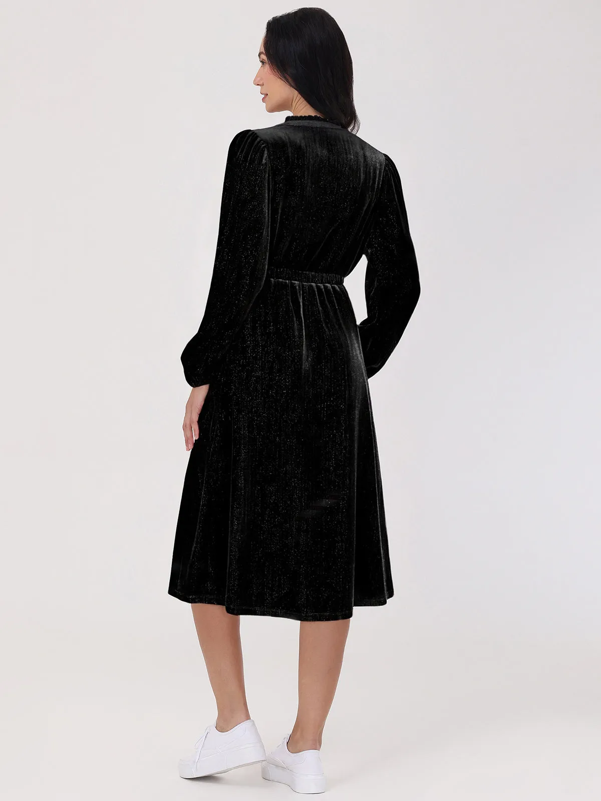 Velvet V-Neck Maxi Dress sold by 89th & Madison product image thumbnail 2