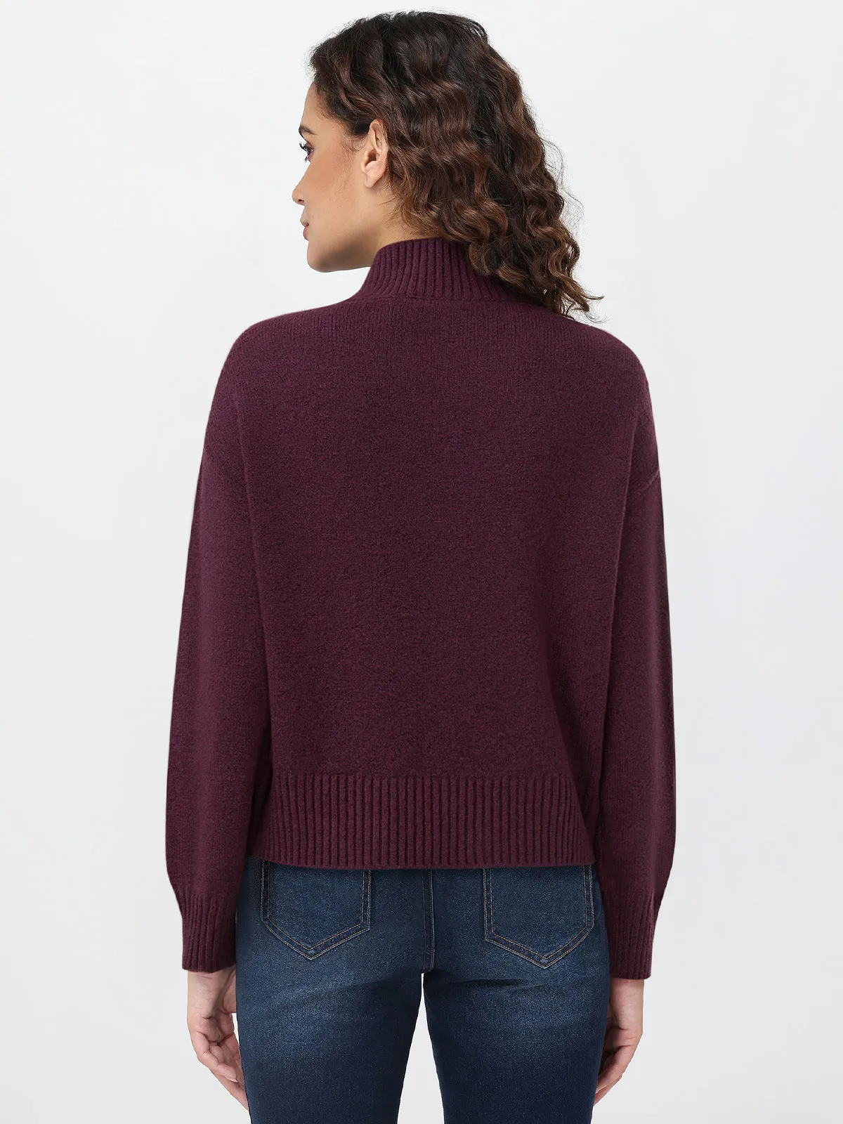 Rhinestone Embellished Mock Neck Sweater sold by 89th & Madison product image thumbnail 2