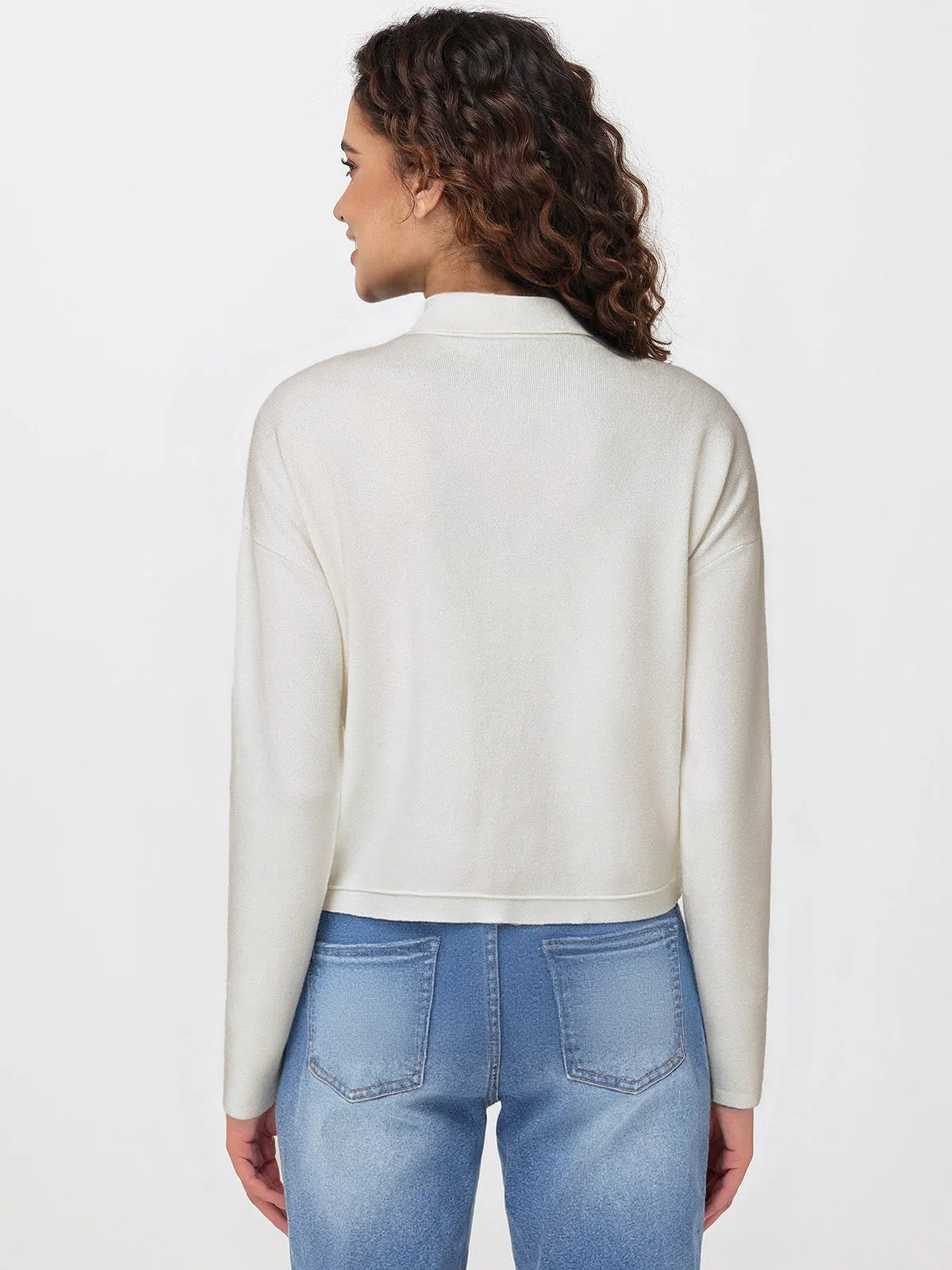 Star Jacquard Sweater Jacket sold by 89th & Madison product image thumbnail 2