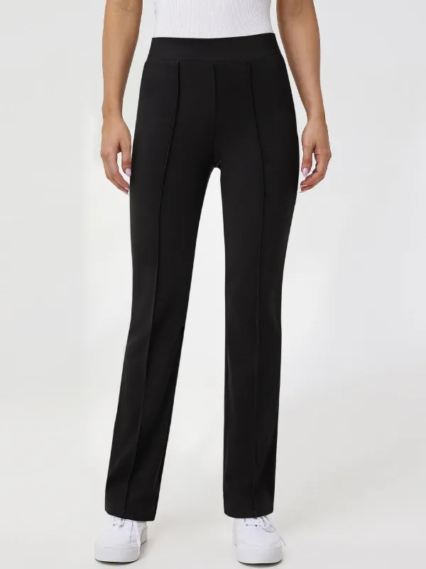 Luxe Ponte Flare Pintuck Pants sold by 89th & Madison