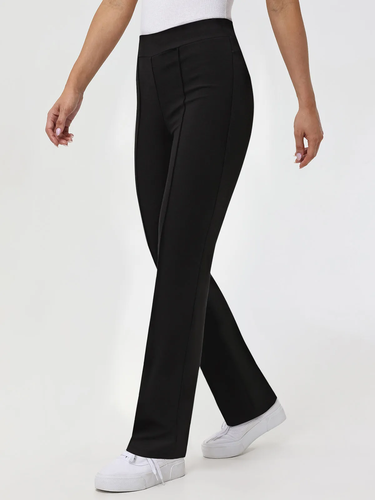 Luxe Ponte Flare Pintuck Pants sold by 89th & Madison product image thumbnail 3