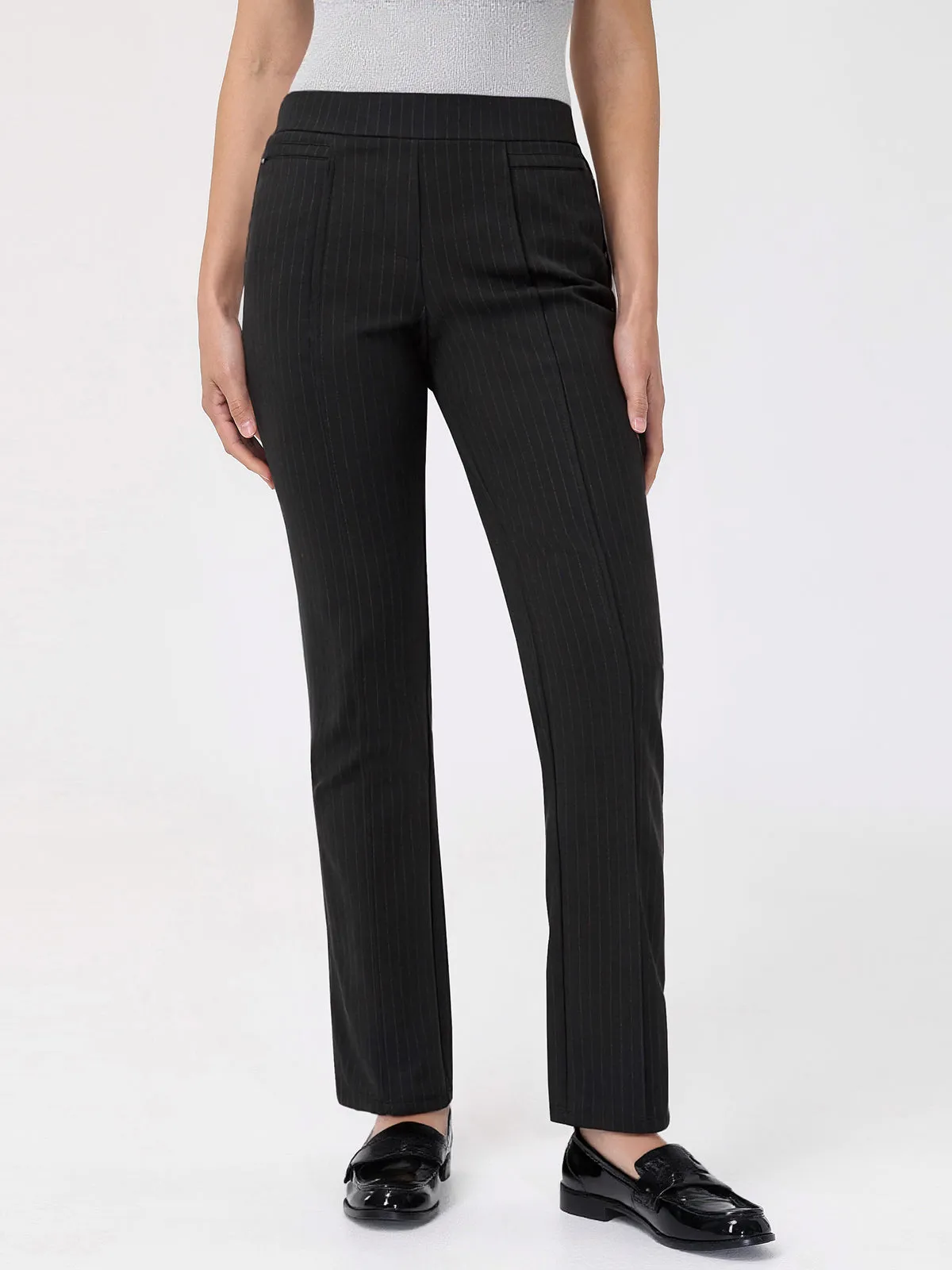 Luxe Ponte Stripe Skinny Pants sold by 89th & Madison