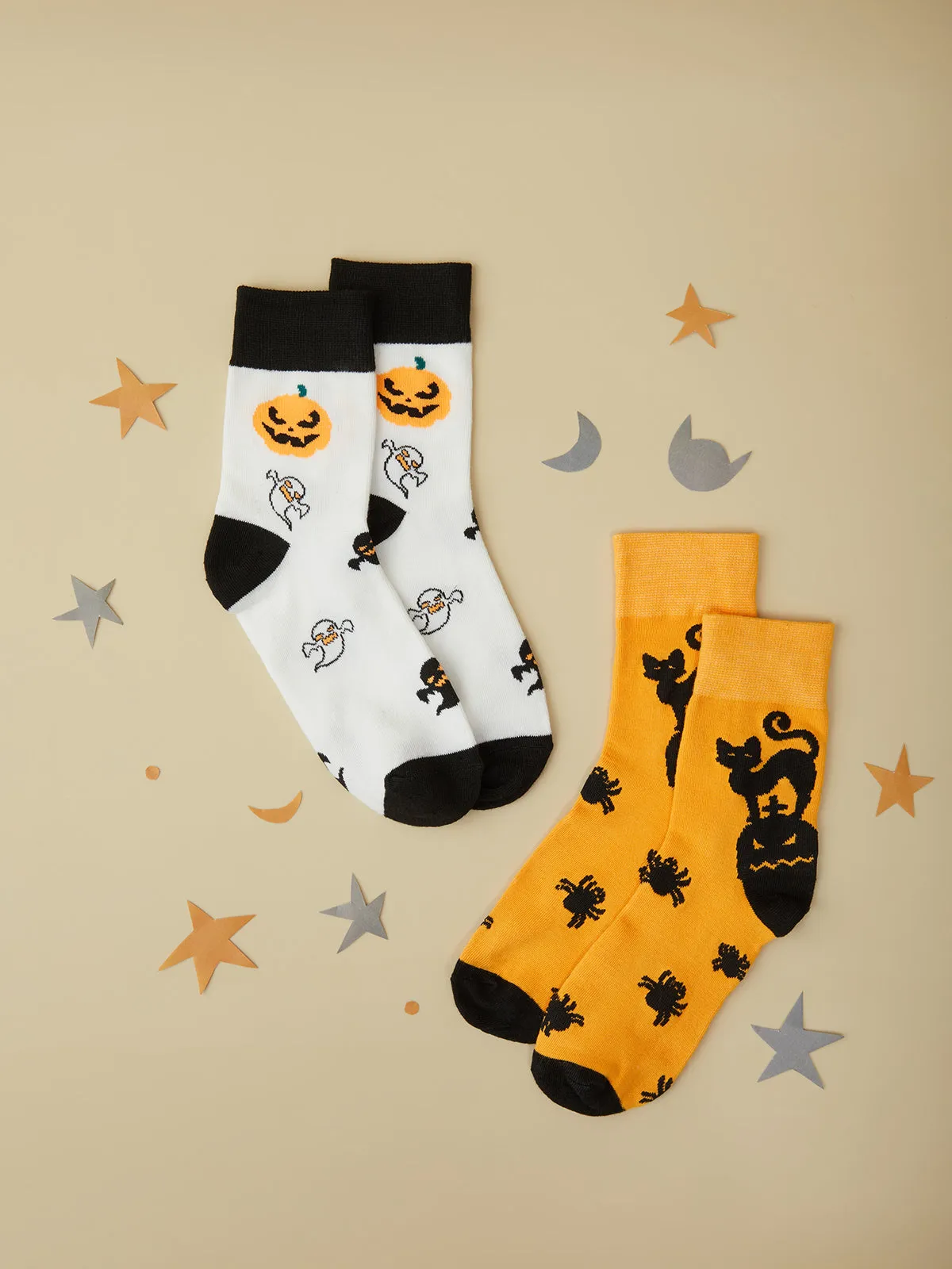 Pumpkin Themed Crew Socks sold by 89th & Madison product image thumbnail 2