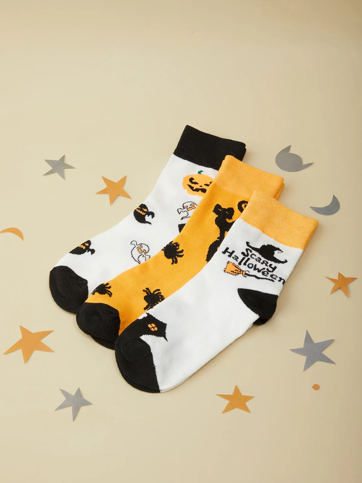 Pumpkin Themed Crew Socks sold by 89th & Madison product image thumbnail 3