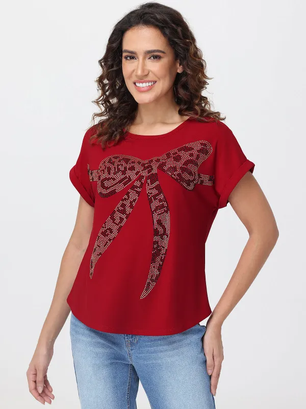 Bow Graphic Tee sold by 89th & Madison