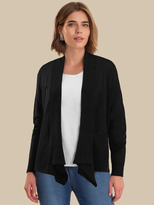 Drape Open Front Cardigan sold by 89th & Madison