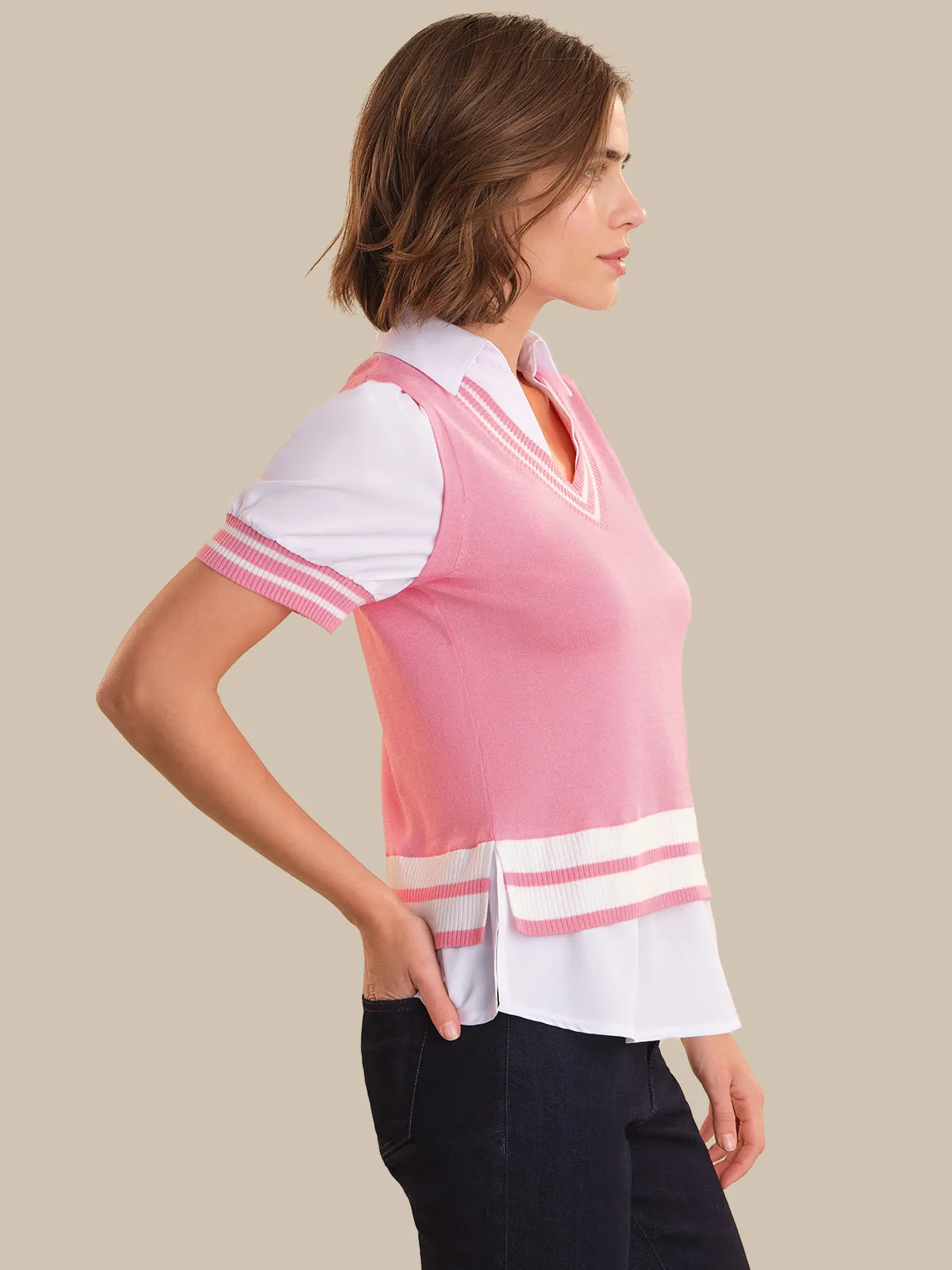 Madison Mixed Media Sweater sold by 89th & Madison product image thumbnail 3