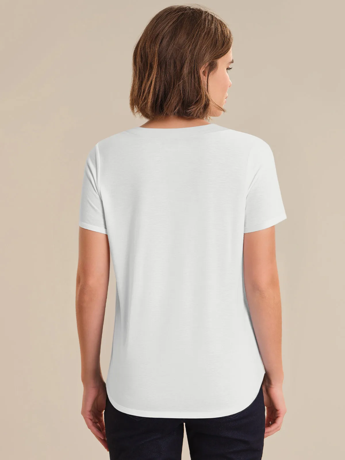 V-Neck Short Sleeve Tee sold by 89th & Madison product image thumbnail 2