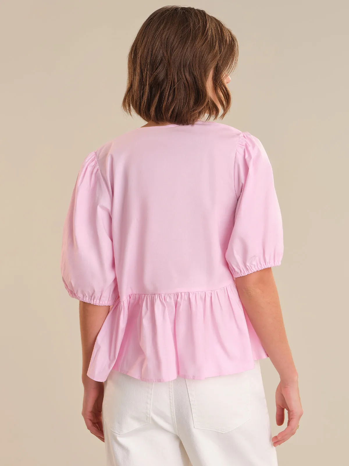 Bow Front Puff Sleeve Top sold by 89th & Madison product image thumbnail 2