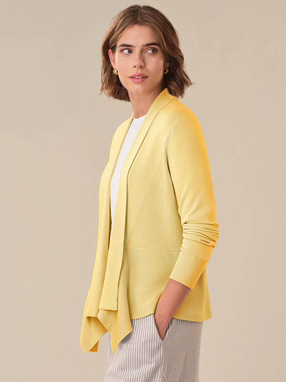 Drape Open Front Cardigan sold by 89th & Madison product image thumbnail 3