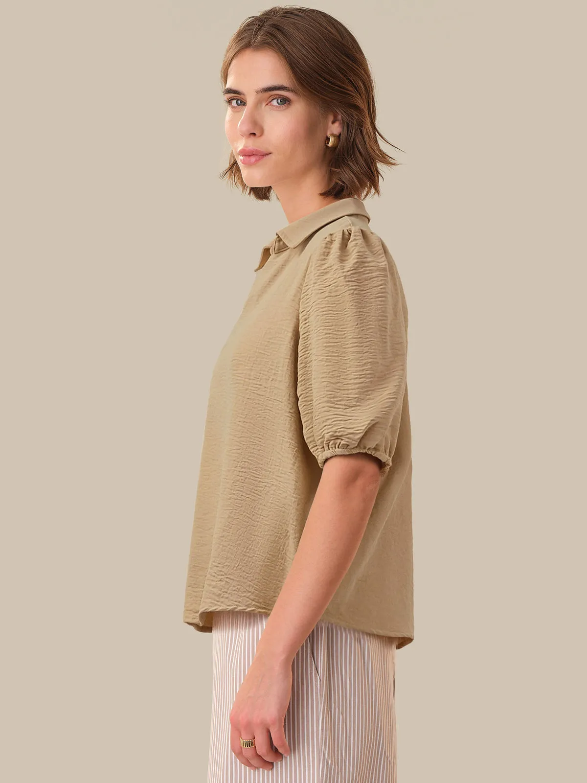 Textured Puff Sleeve Blouse sold by 89th & Madison product image thumbnail 3