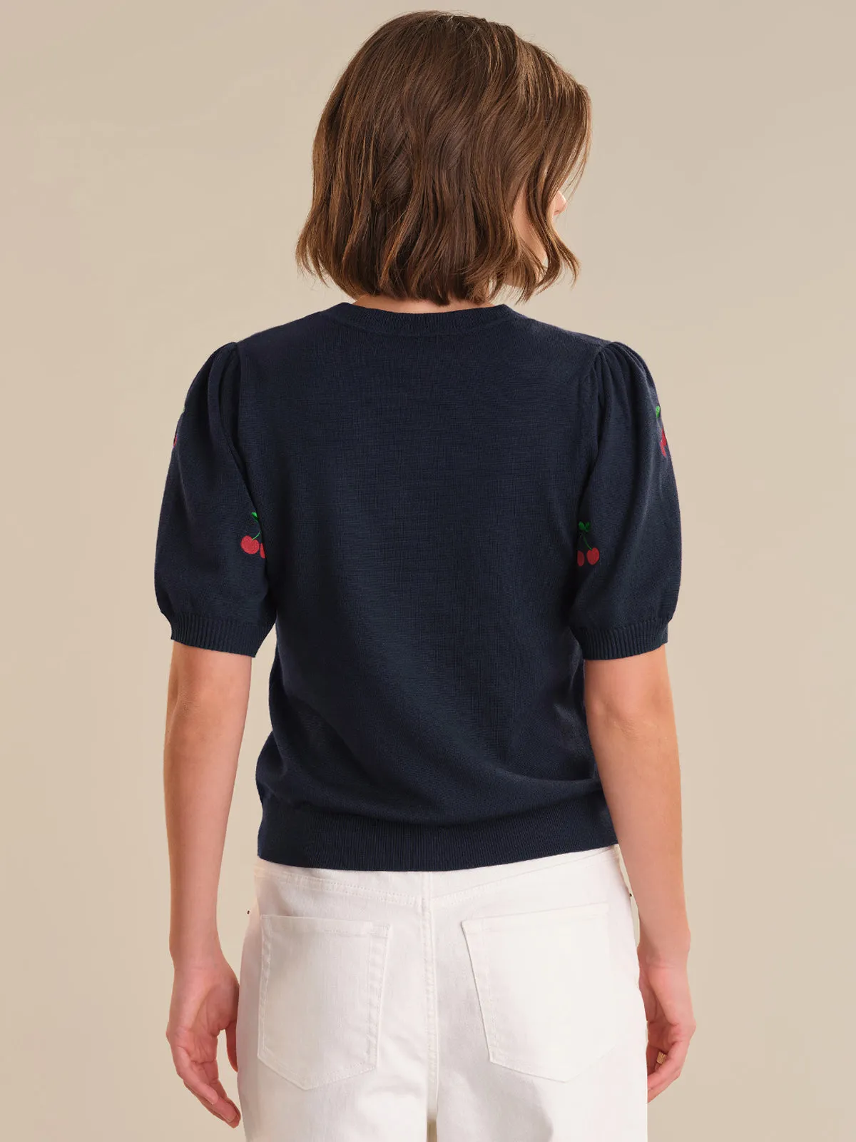 Cherry Embroidery Knit Pullover sold by 89th & Madison product image thumbnail 2