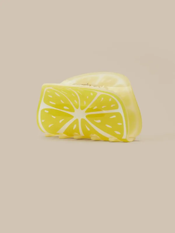 Lemon Slice  Claw Hair Clips made by 89th & Madison