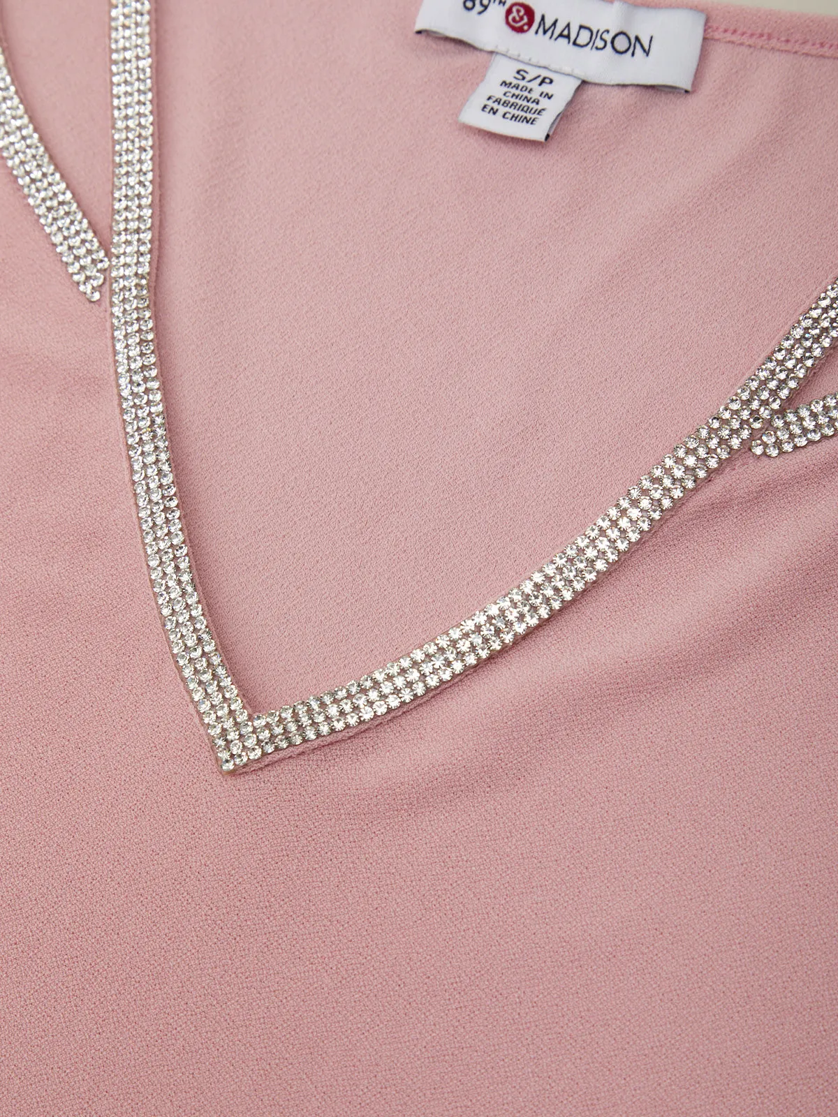 Rhinestone Cut Out Dolman Cool Top sold by 89th & Madison product image thumbnail 4