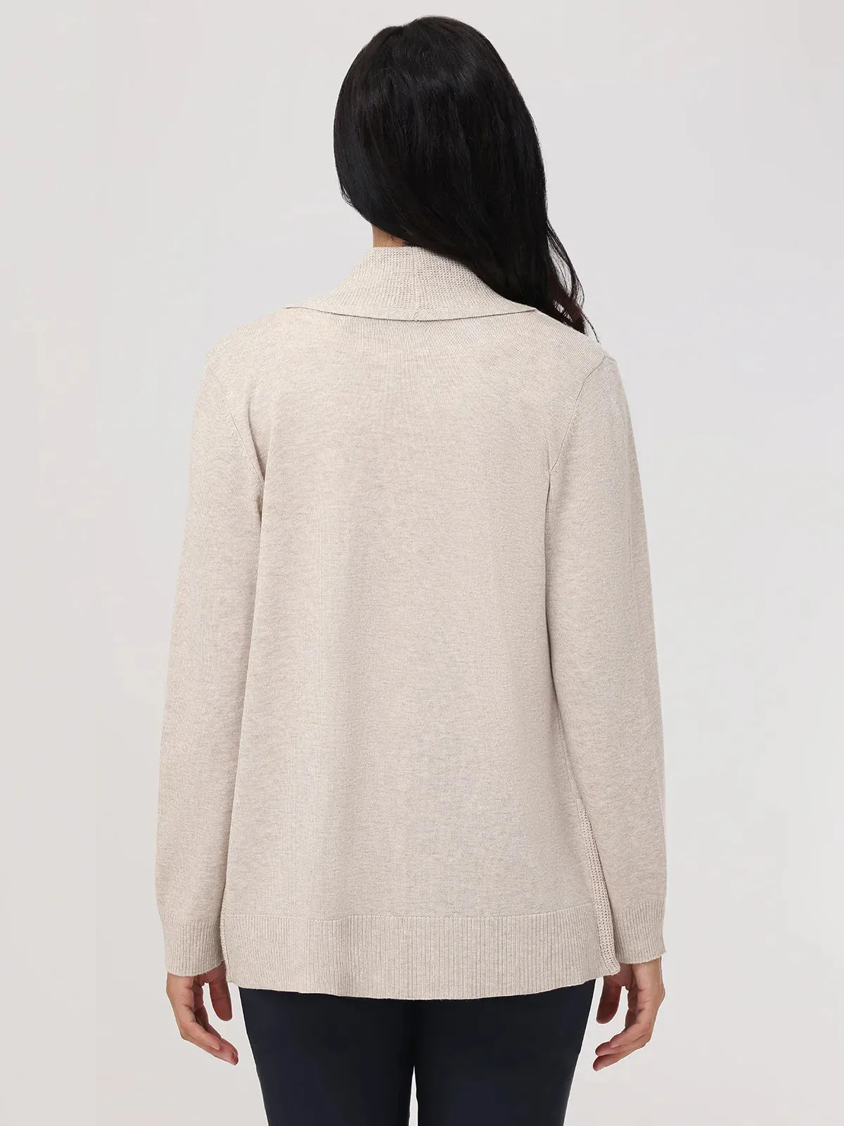 Waffle Stitch J-Pocket Cardigan sold by 89th & Madison product image thumbnail 2