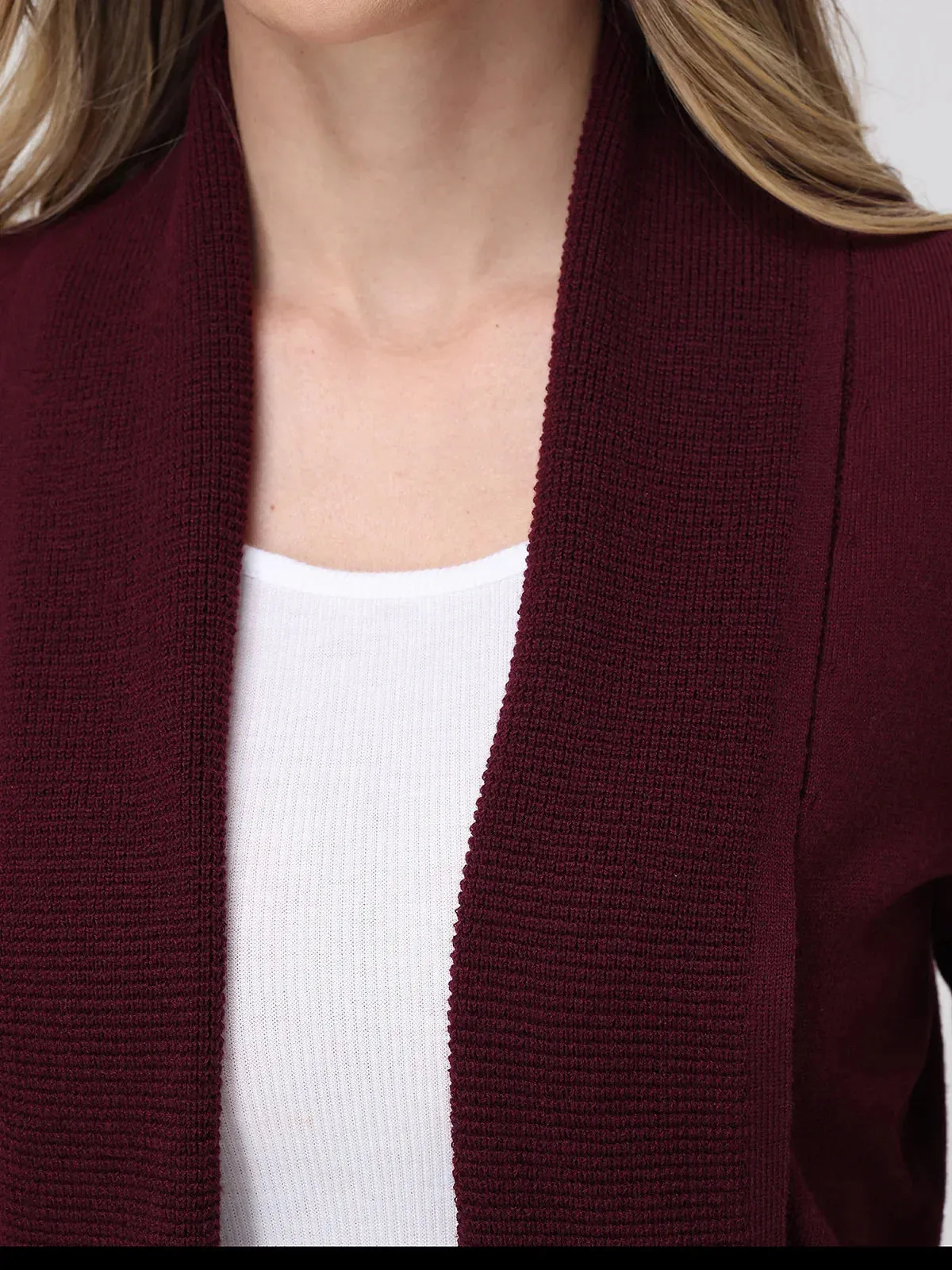 Waffle Stitch J-Pocket Cardigan sold by 89th & Madison product image thumbnail 4