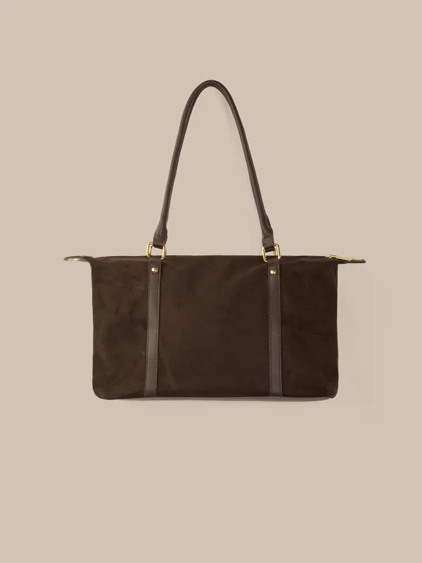 Faux Suede Tote Bag made by 89th & Madison