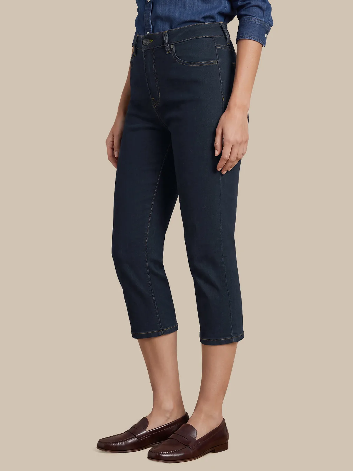 High Rise Capri Jean sold by 89th & Madison product image thumbnail 3