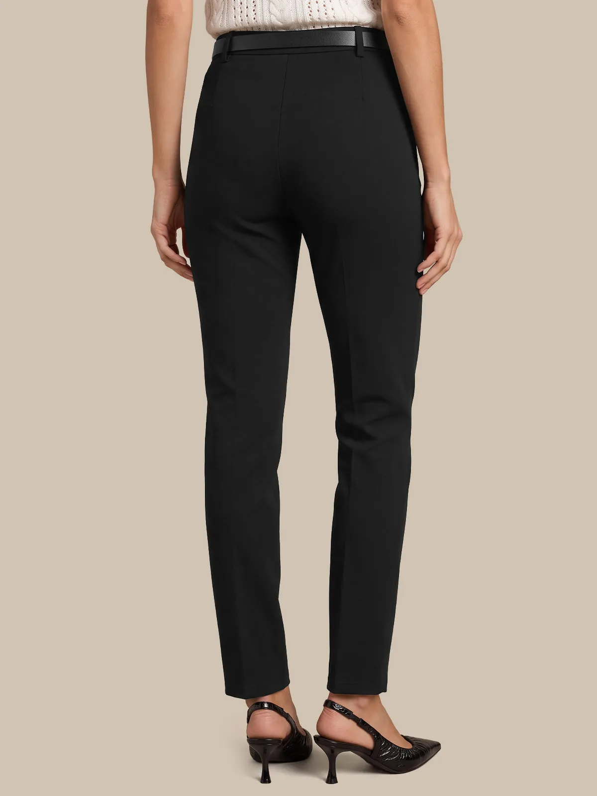 Luxe Ponte Pintuck Skinny Pants sold by 89th & Madison product image thumbnail 2