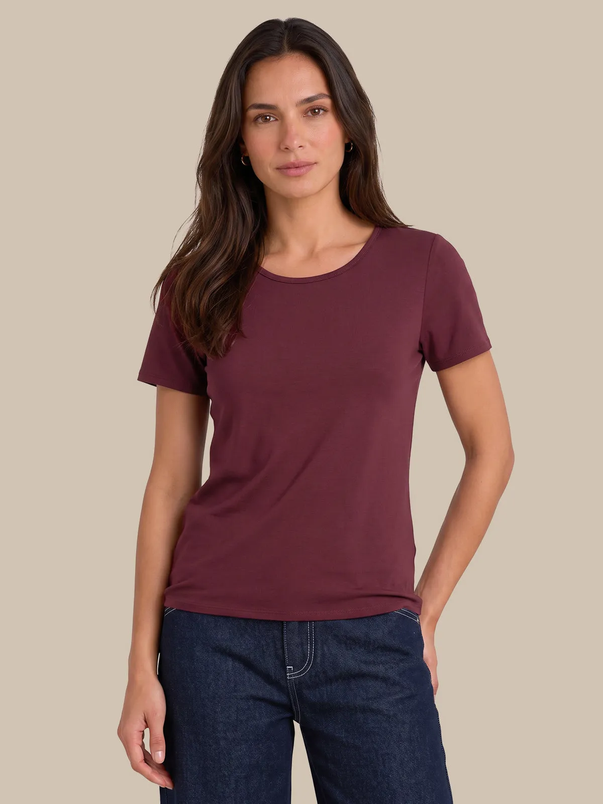 Scoop Neck Tee sold by 89th & Madison