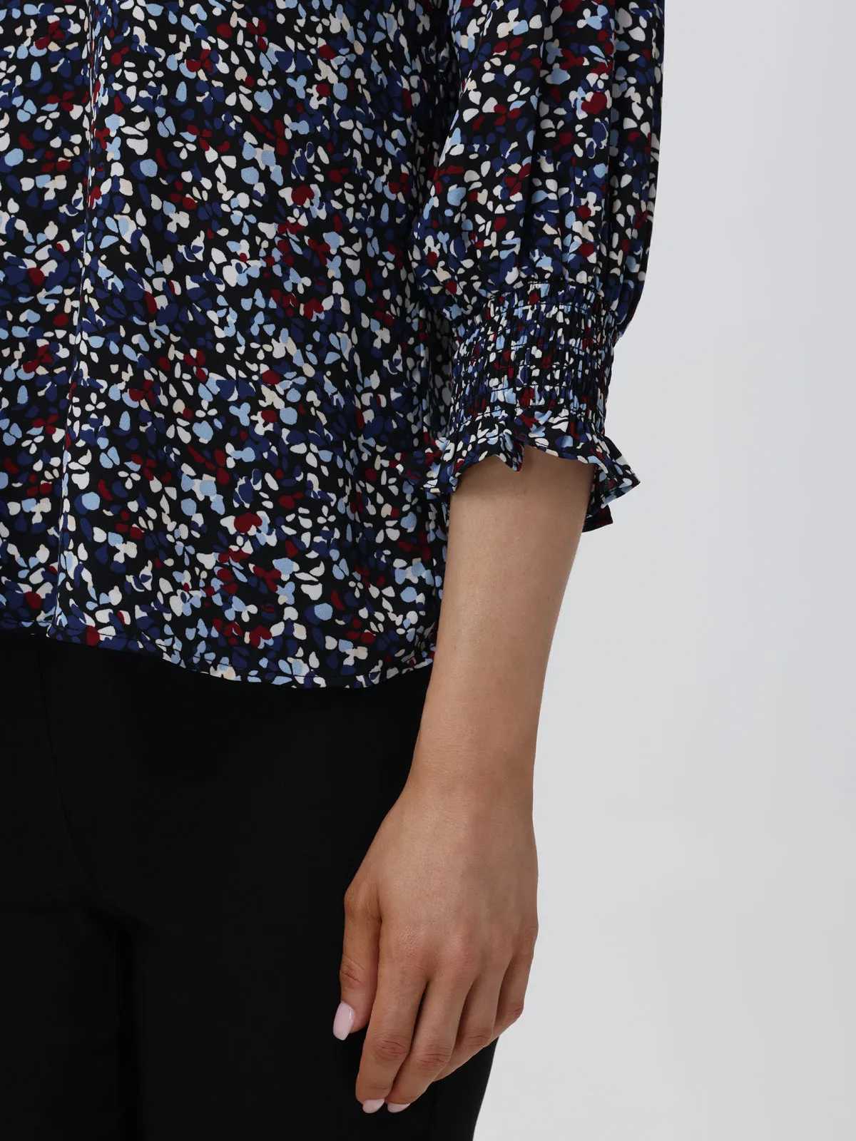 3/4 Sleeve Ditsy Dots Blouse sold by 89th & Madison product image thumbnail 5
