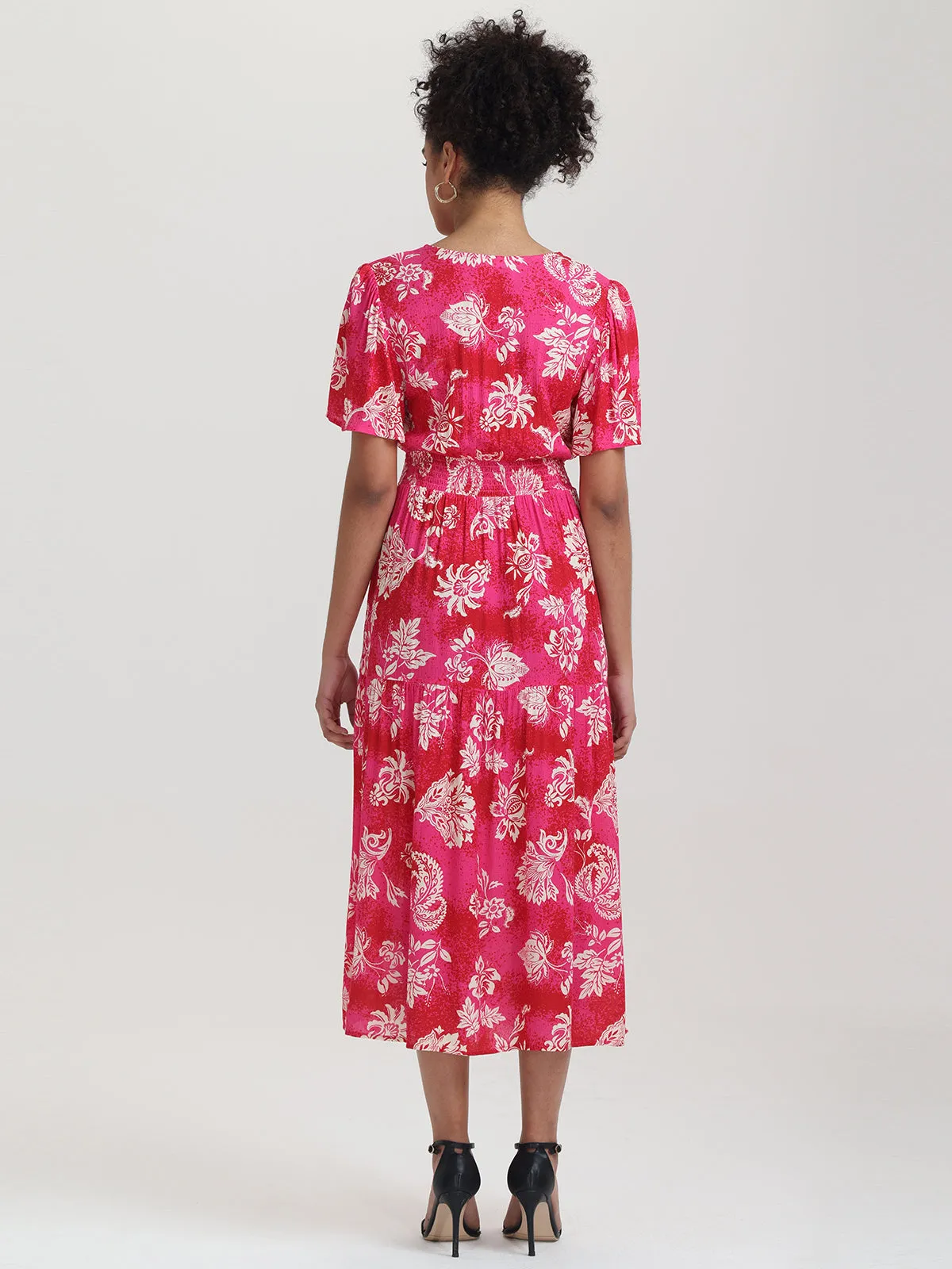Floral V-Neck Midi Dress sold by 89th & Madison product image thumbnail 2