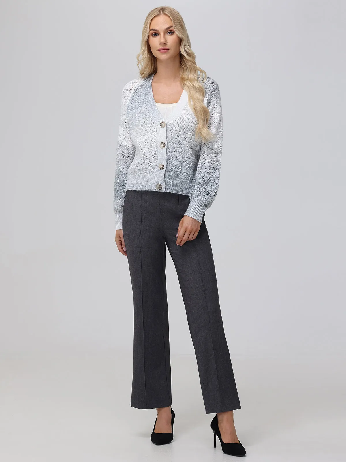 Ombre Pointelle Cardigan sold by 89th & Madison product image thumbnail 5