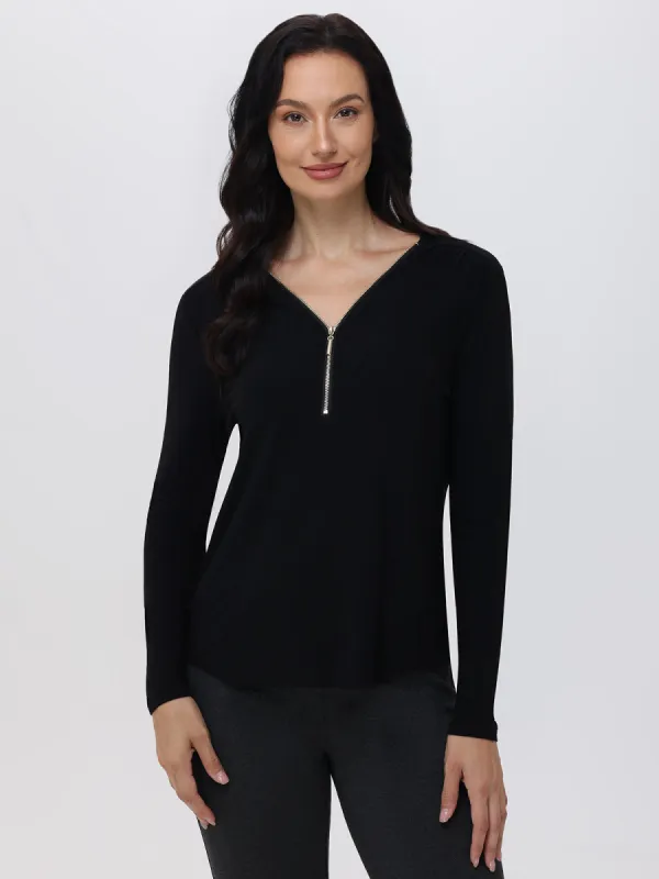 Ruched Shoulder Cool Top sold by 89th & Madison