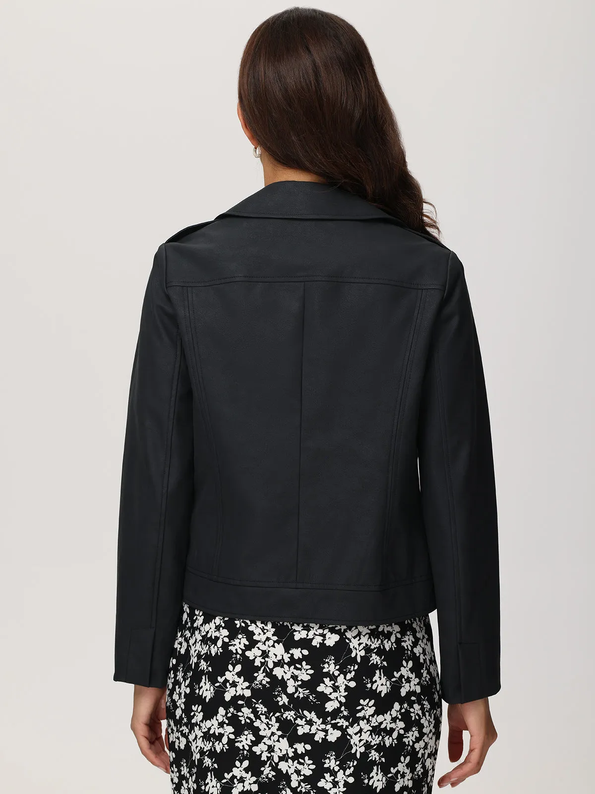 Faux Suede Biker Jacket sold by 89th & Madison product image thumbnail 5