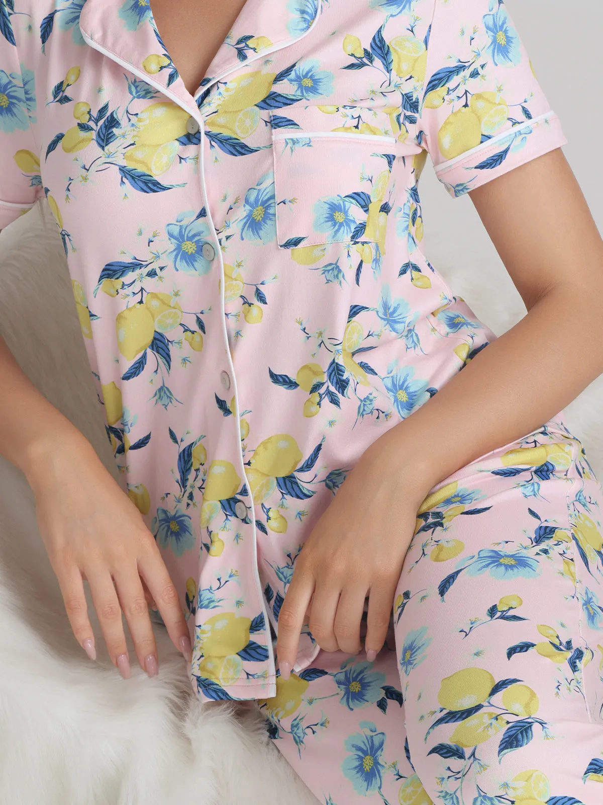 Floral Pajamas Set sold by 89th & Madison product image thumbnail 5