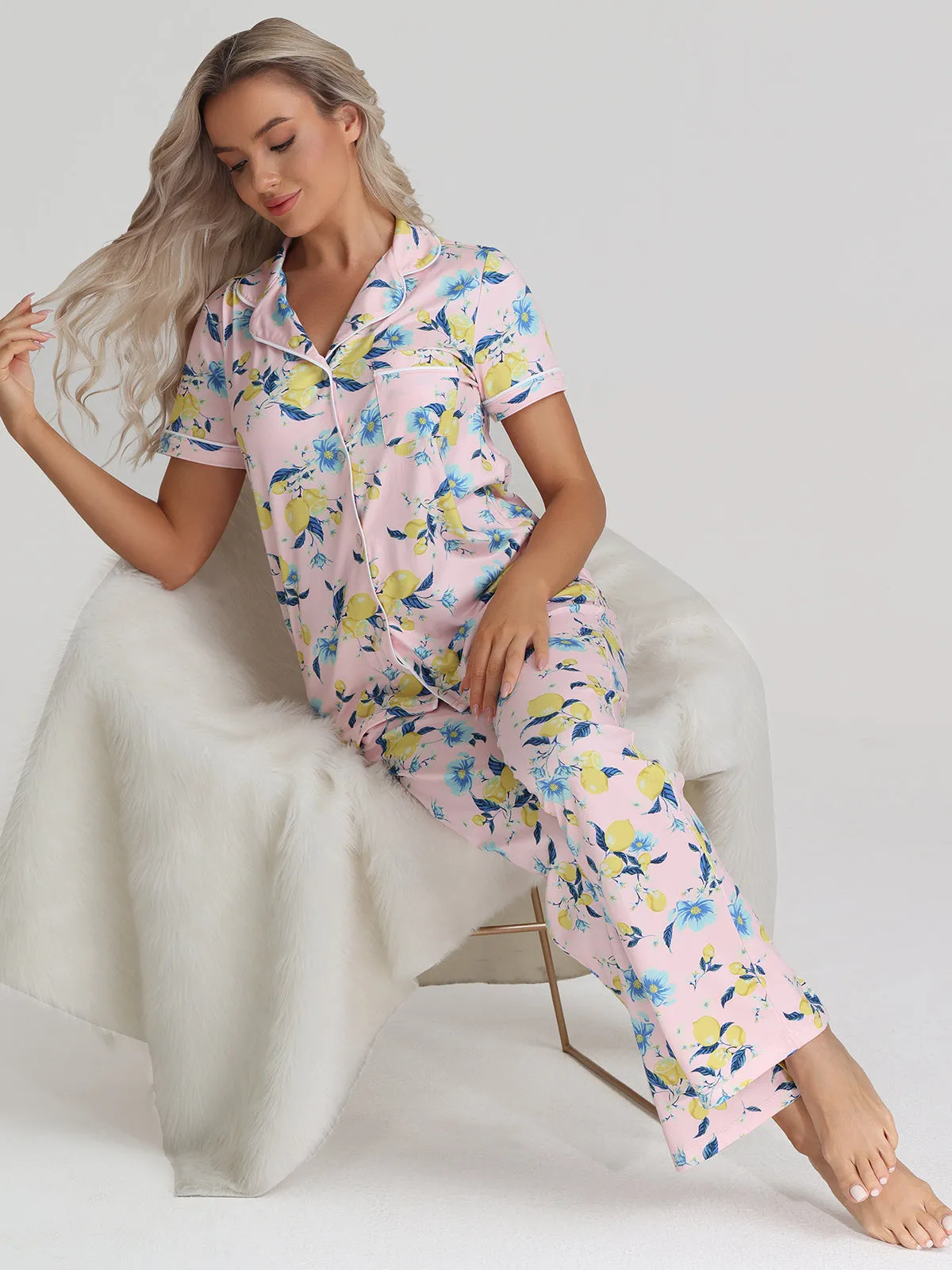 Floral Pajamas Set sold by 89th & Madison product image thumbnail 4