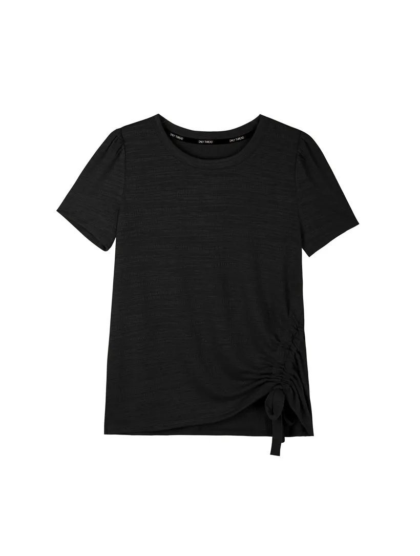 Crewneck Ruched Side Tee sold by 89th & Madison product image thumbnail 5