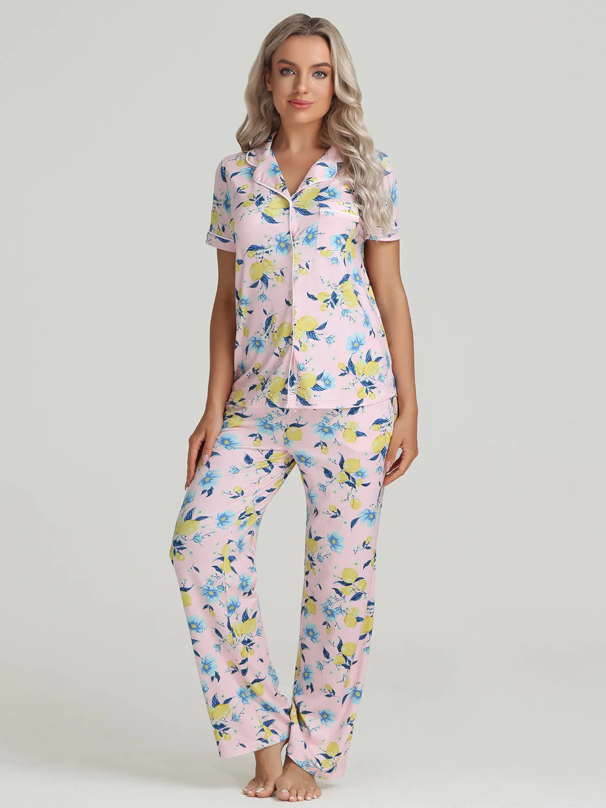 Floral Pajamas Set sold by 89th & Madison