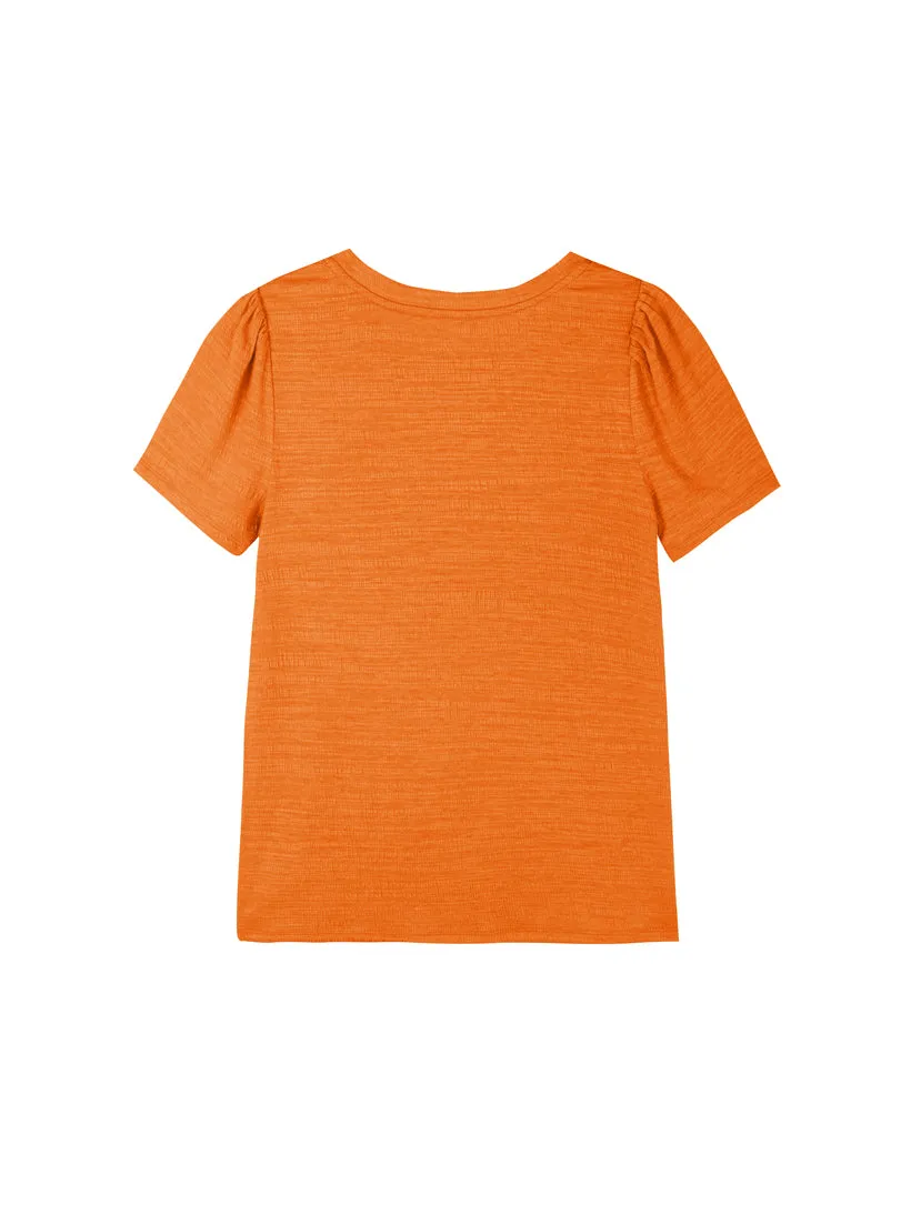 Crewneck Ruched Side Tee sold by 89th & Madison product image thumbnail 4