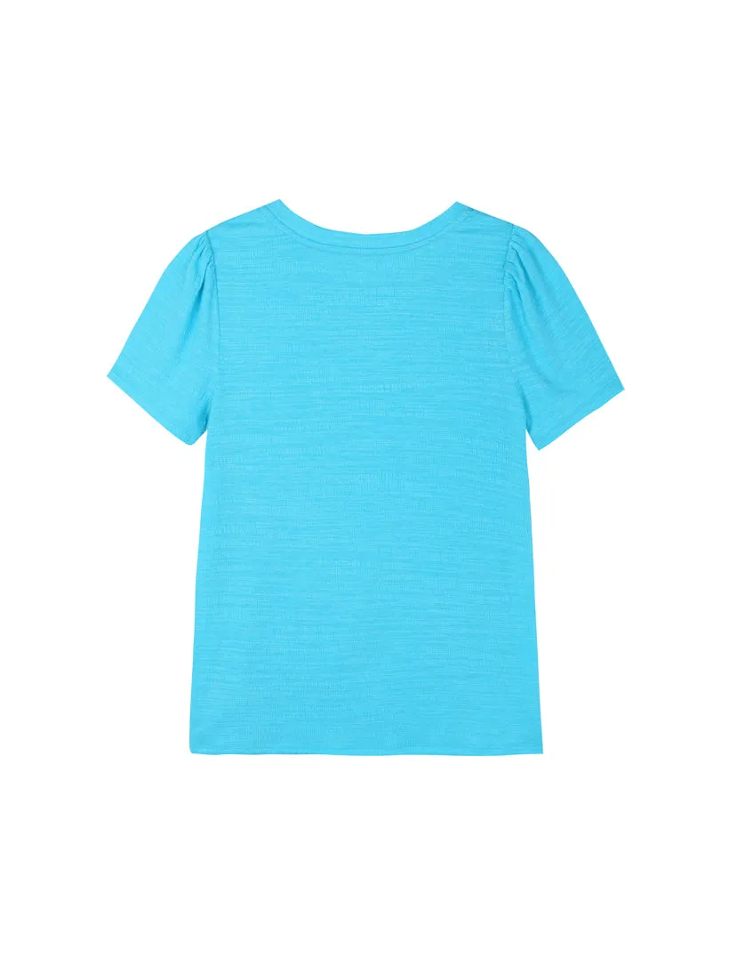 Crewneck Ruched Side Tee sold by 89th & Madison product image thumbnail 2