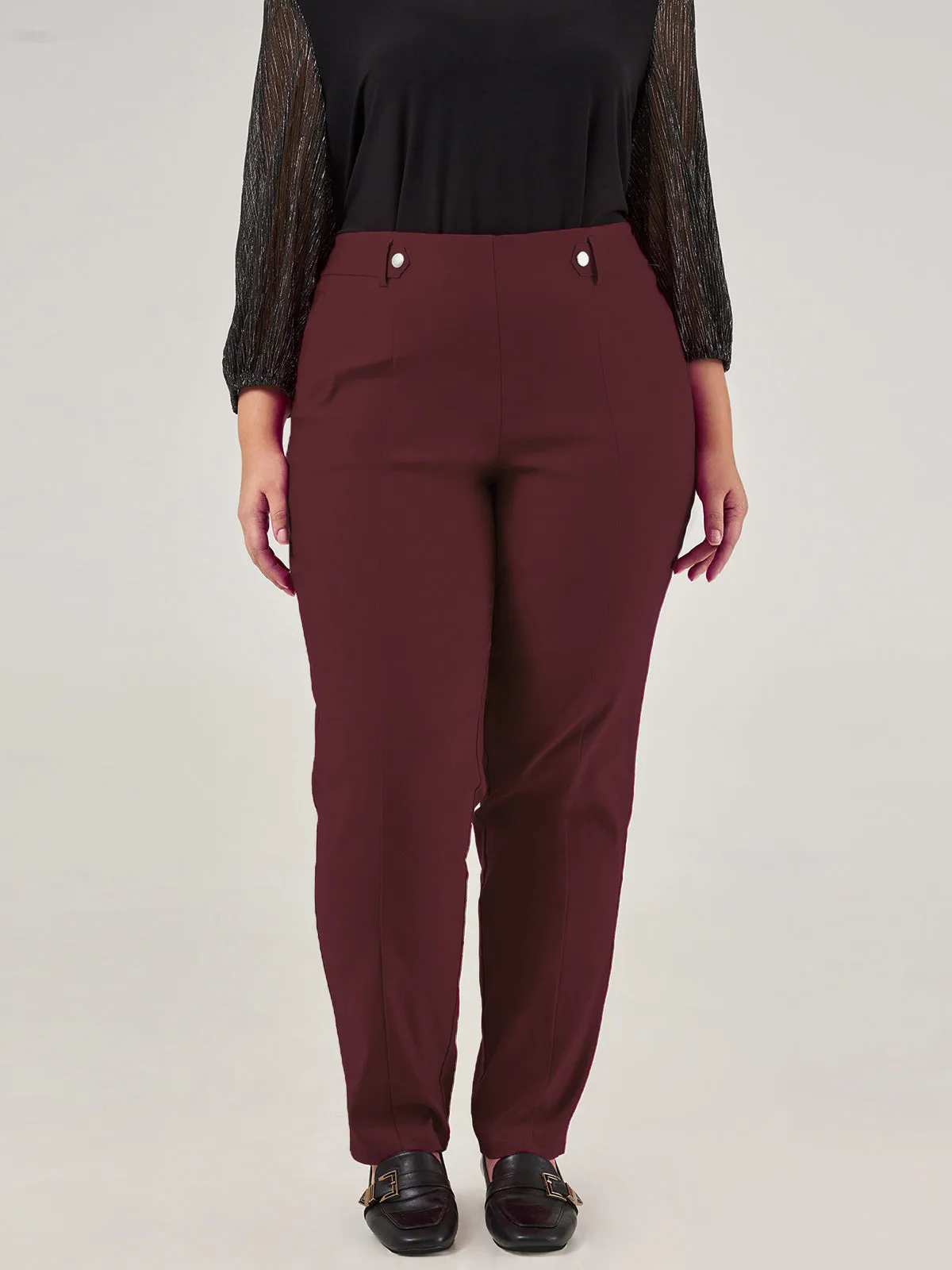 Plus Millennium Stretch Straight Leg Pants sold by 89th & Madison product image thumbnail 2