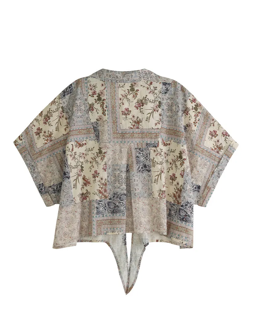 Crop Dolman Tie Front Top sold by 89th & Madison product image thumbnail 5