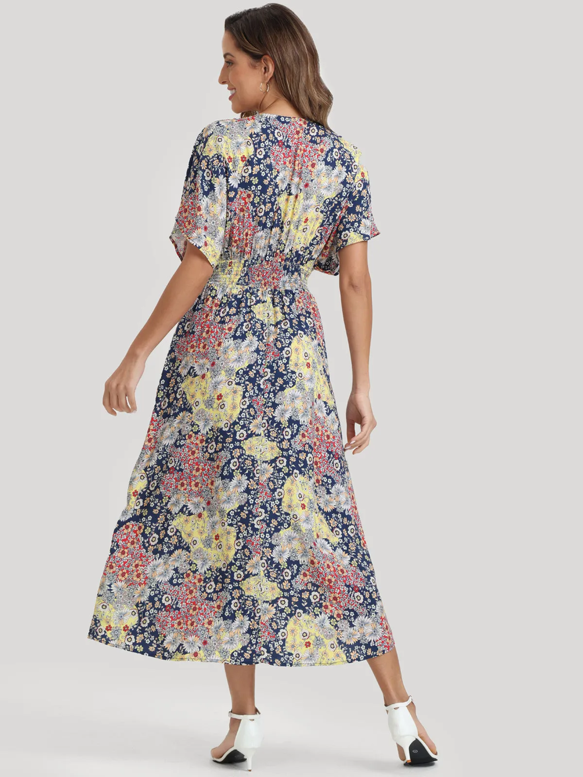 Floral Flutter Sleeve Maxi Dress sold by 89th & Madison product image thumbnail 2