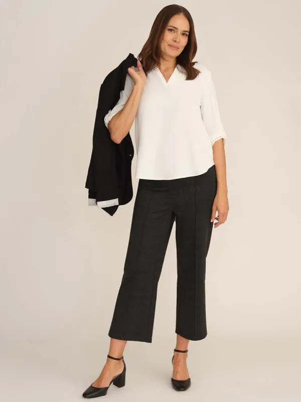 Plaid Crop Wide Leg Pants sold by 89th & Madison