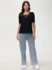 Floral Crochet Sleeve Cool Top sold by 89th & Madison