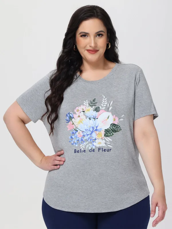 Plus Belle De Fleur Graphic Tee sold by 89th & Madison