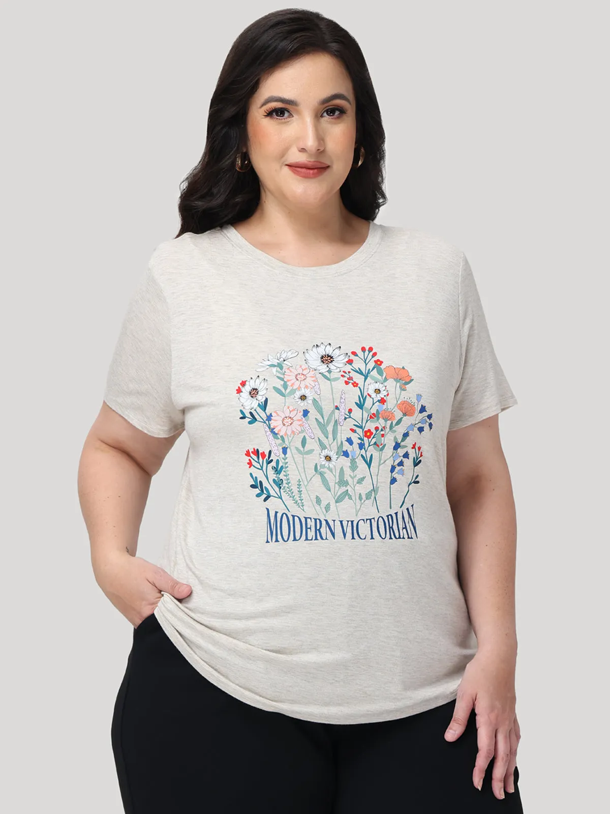 Plus Modern Victorian Graphic Tee sold by 89th & Madison product image thumbnail 3