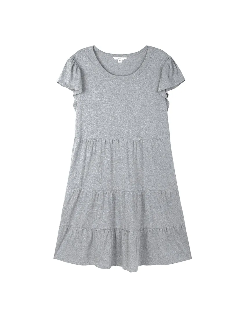 Flutter Sleeve Tiered Knit Dress sold by 89th & Madison product image thumbnail 4
