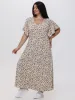 Plus Floral Flutter Sleeve Maxi Dress sold by 89th & Madison