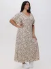 Plus Floral Flutter Sleeve Maxi Dress sold by 89th & Madison