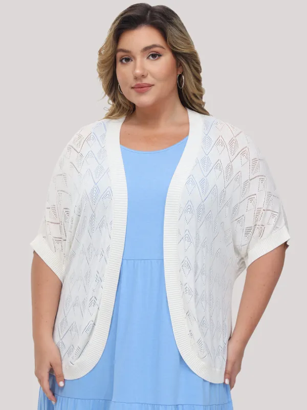Plus Pointelle Stitch Cardigan sold by 89th & Madison