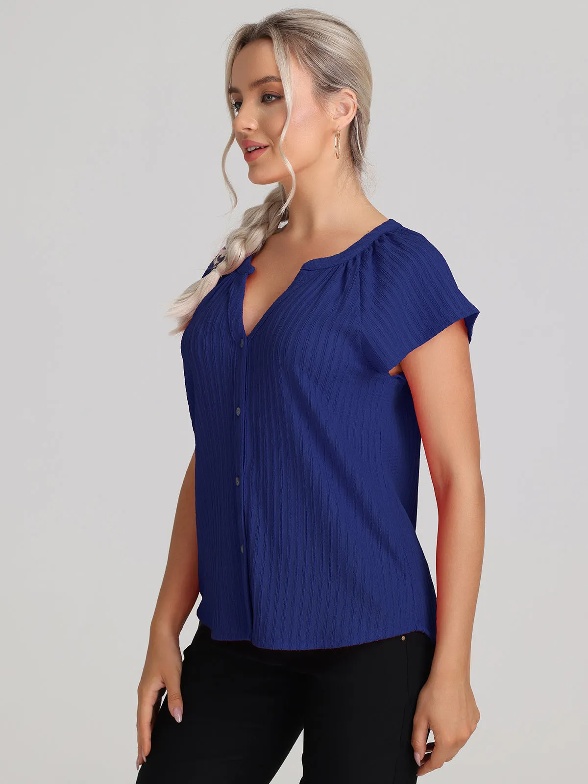 Flutter Sleeve V-Neck Top sold by 89th & Madison product image thumbnail 3