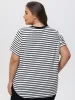 Plus Stripe V-Neck Tee sold by 89th & Madison